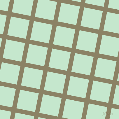 79/169 degree angle diagonal checkered chequered lines, 15 pixel lines width, 65 pixel square size, Granite Green and Granny Apple plaid checkered seamless tileable