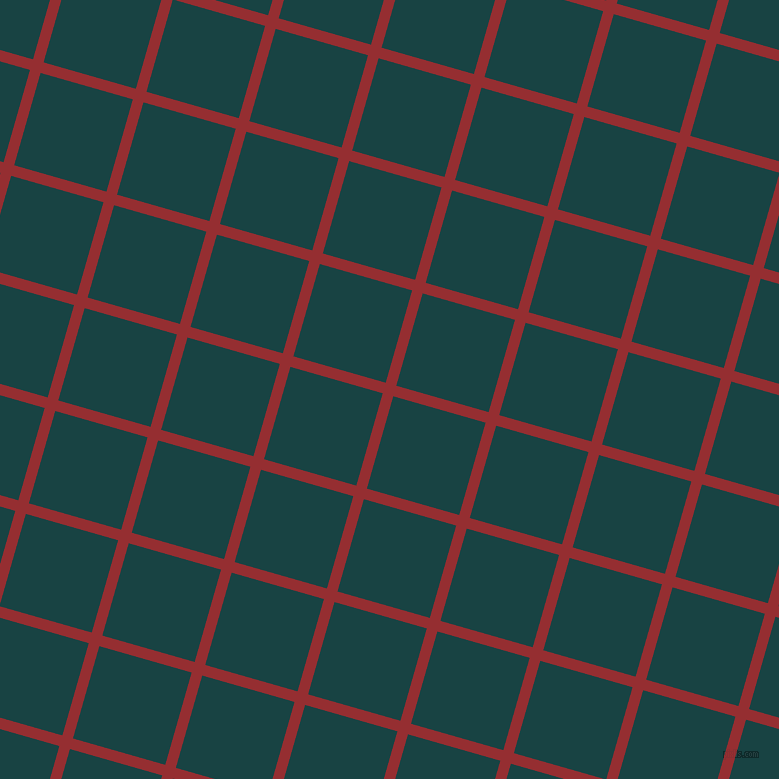 74/164 degree angle diagonal checkered chequered lines, 11 pixel line width, 96 pixel square size, Guardsman Red and Tiber plaid checkered seamless tileable