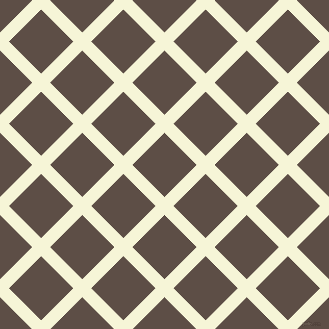45/135 degree angle diagonal checkered chequered lines, 25 pixel line width, 89 pixel square size, Hint Of Yellow and Saddle plaid checkered seamless tileable