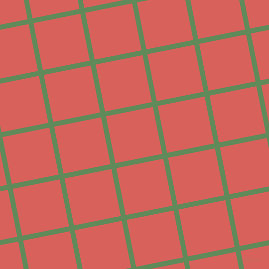 11/101 degree angle diagonal checkered chequered lines, 10 pixel line width, 96 pixel square size, Hippie Green and Roman plaid checkered seamless tileable
