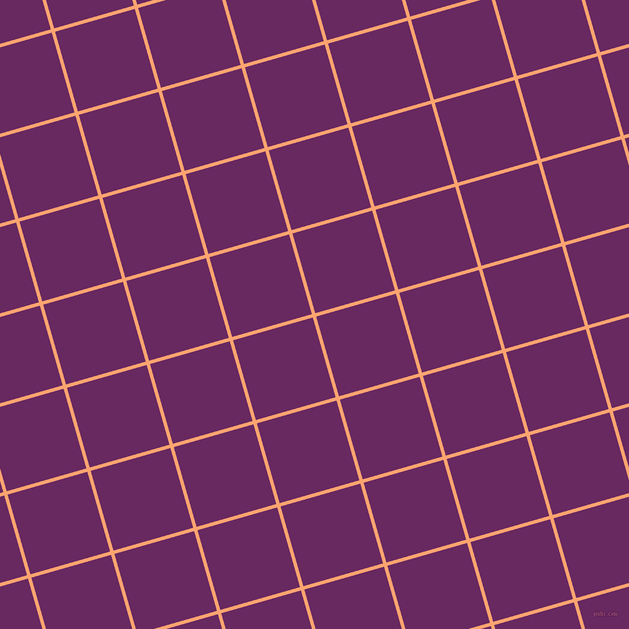 16/106 degree angle diagonal checkered chequered lines, 5 pixel lines width, 120 pixel square size, Hit Pink and Palatinate Purple plaid checkered seamless tileable