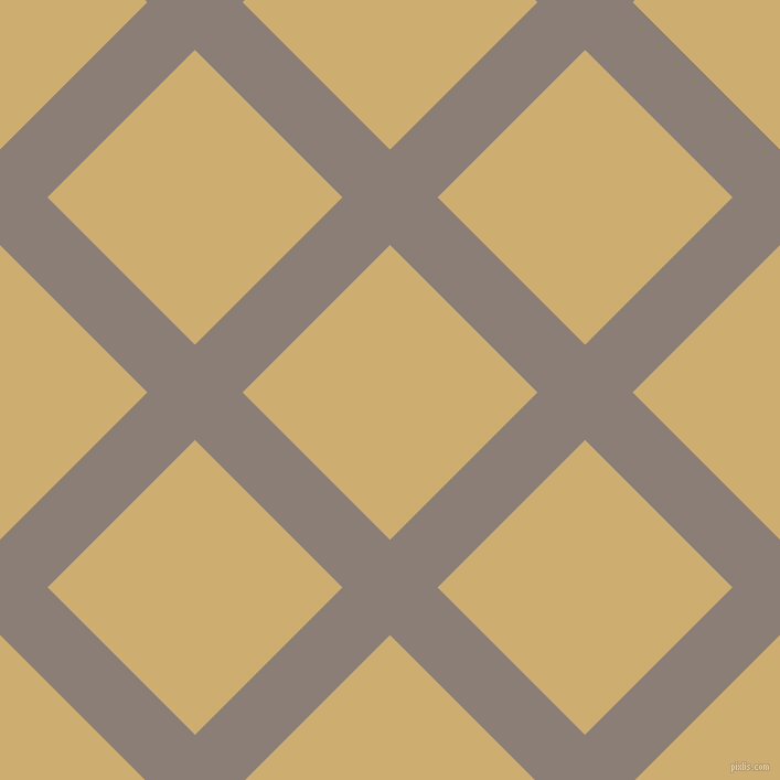45/135 degree angle diagonal checkered chequered lines, 61 pixel line width, 189 pixel square size, Hurricane and Putty plaid checkered seamless tileable