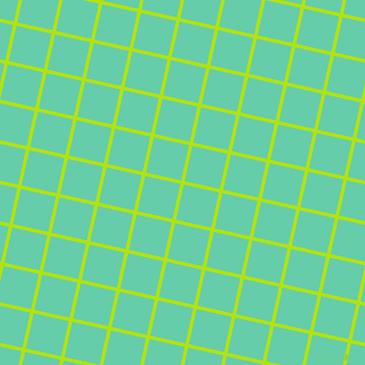 77/167 degree angle diagonal checkered chequered lines, 4 pixel lines width, 40 pixel square size, Inch Worm and Medium Aquamarine plaid checkered seamless tileable