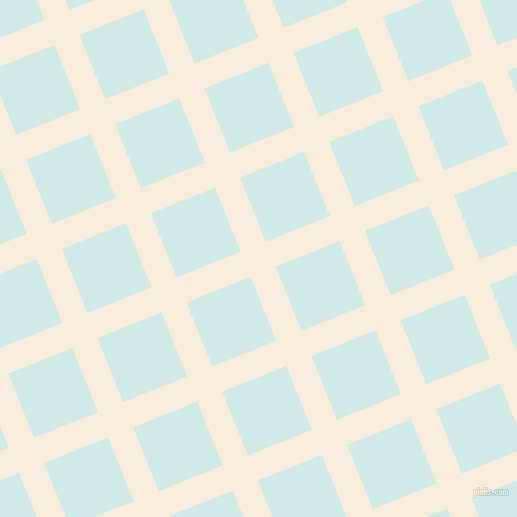 22/112 degree angle diagonal checkered chequered lines, 27 pixel lines width, 69 pixel square size, Island Spice and Foam plaid checkered seamless tileable