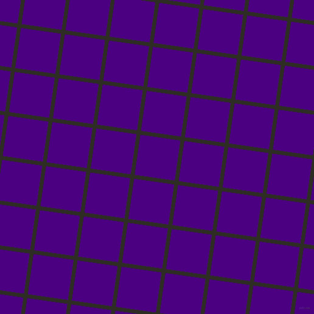 82/172 degree angle diagonal checkered chequered lines, 13 pixel line width, 133 pixel square size, Karaka and Indigo plaid checkered seamless tileable