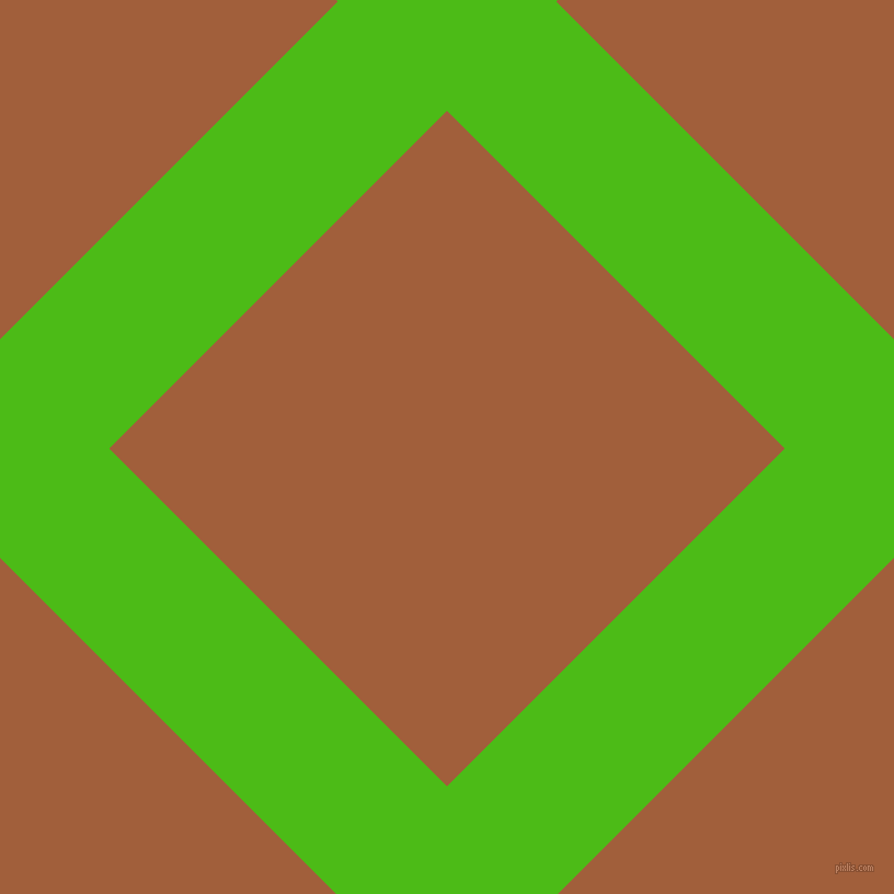 45/135 degree angle diagonal checkered chequered lines, 141 pixel line width, 436 pixel square size, Kelly Green and Desert plaid checkered seamless tileable