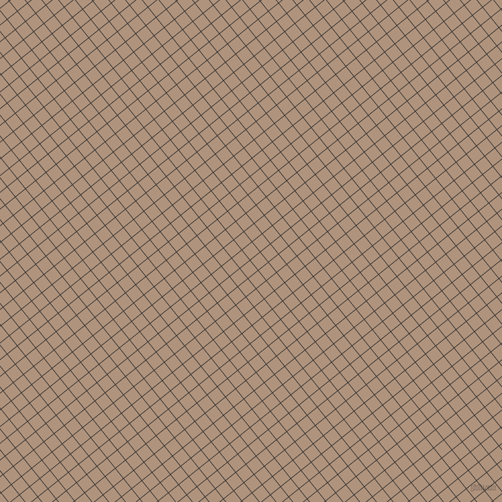 39/129 degree angle diagonal checkered chequered lines, 1 pixel line width, 18 pixel square size, Kilamanjaro and Sandrift plaid checkered seamless tileable