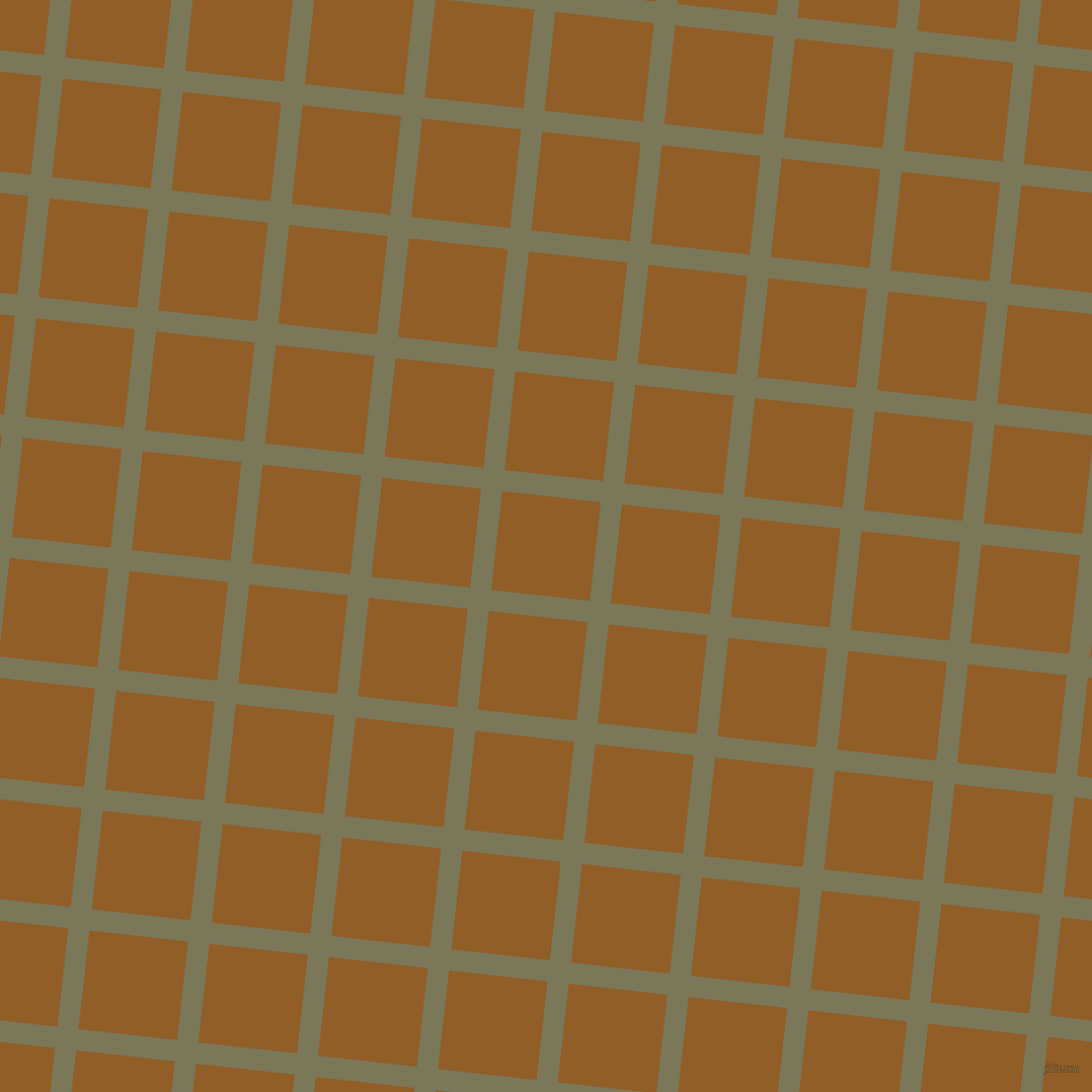84/174 degree angle diagonal checkered chequered lines, 21 pixel lines width, 98 pixel square size, Kokoda and Afghan Tan plaid checkered seamless tileable