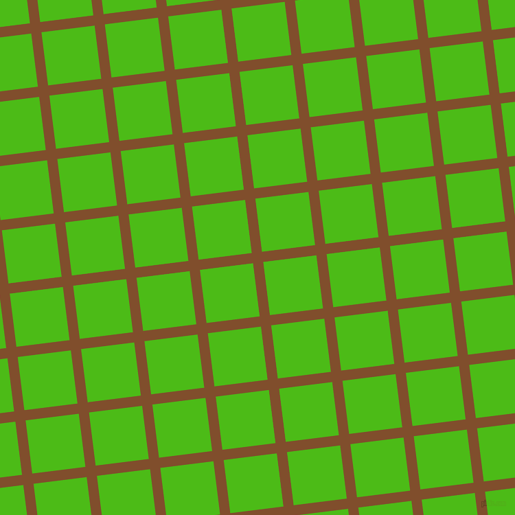 7/97 degree angle diagonal checkered chequered lines, 15 pixel line width, 78 pixel square size, Korma and Kelly Green plaid checkered seamless tileable