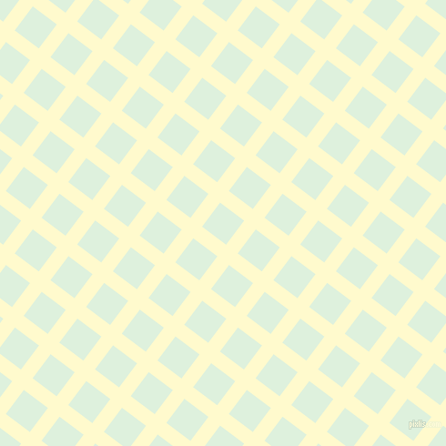 53/143 degree angle diagonal checkered chequered lines, 16 pixel line width, 33 pixel square size, Lemon Chiffon and Tara plaid checkered seamless tileable