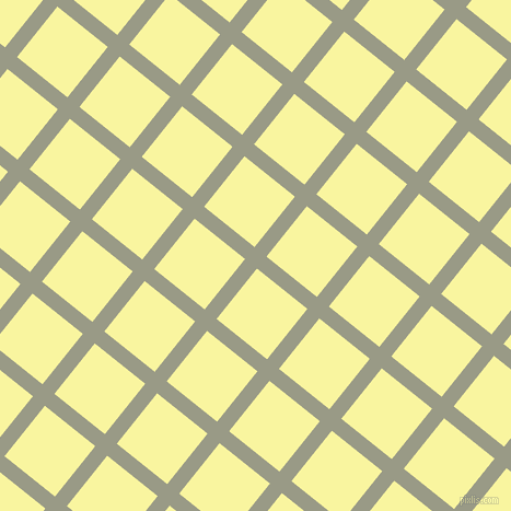 51/141 degree angle diagonal checkered chequered lines, 14 pixel lines width, 59 pixel square size, Lemon Grass and Pale Prim plaid checkered seamless tileable