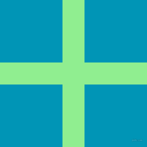 checkered chequered horizontal vertical lines, 74 pixel lines width, 420 pixel square size, Light Green and Bondi Blue plaid checkered seamless tileable