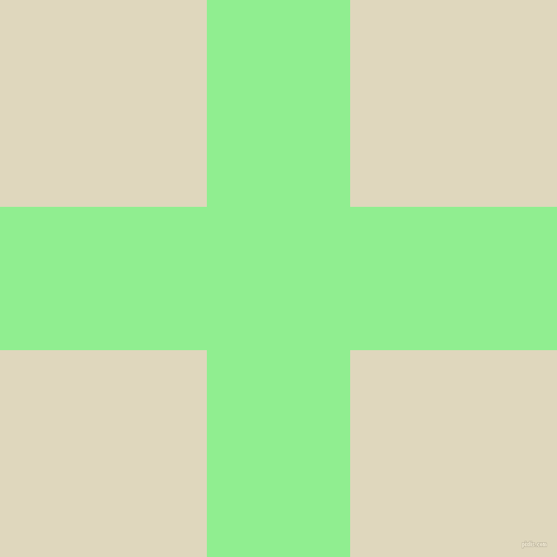 checkered chequered horizontal vertical lines, 203 pixel line width, 586 pixel square size, Light Green and Wheatfield plaid checkered seamless tileable