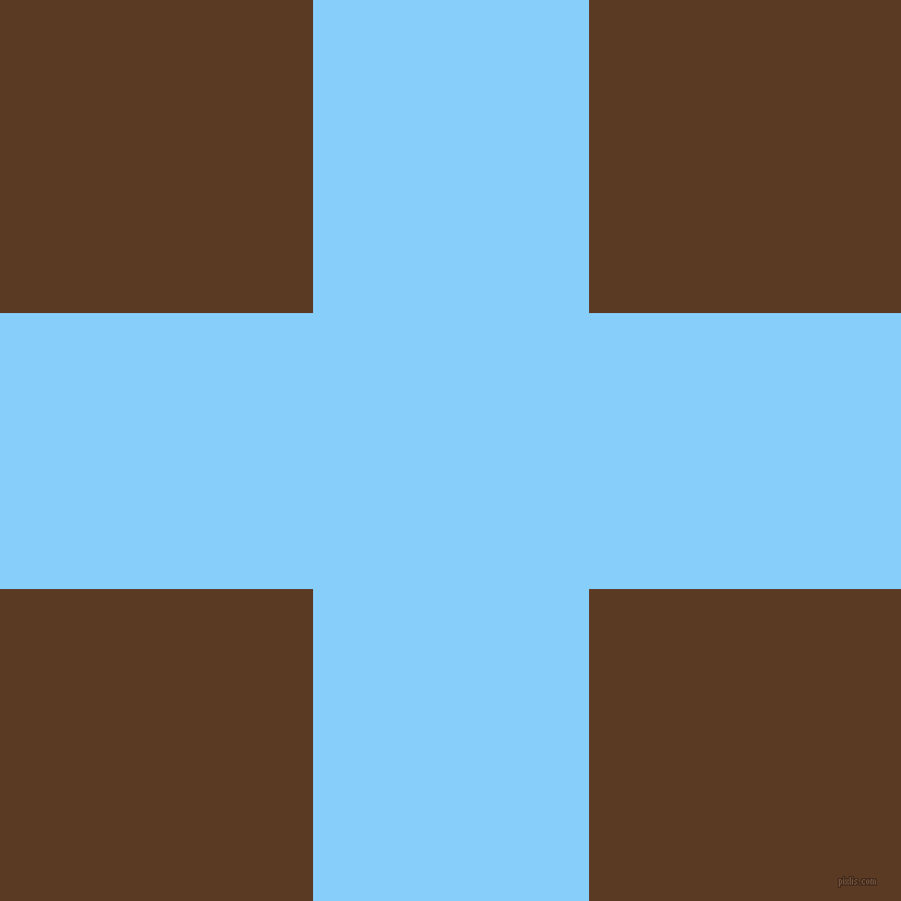 checkered chequered horizontal vertical lines, 253 pixel line width, 573 pixel square size, Light Sky Blue and Carnaby Tan plaid checkered seamless tileable