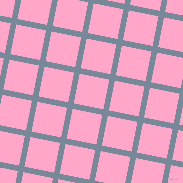 79/169 degree angle diagonal checkered chequered lines, 23 pixel lines width, 124 pixel square size, Light Slate Grey and Carnation Pink plaid checkered seamless tileable