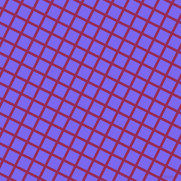 63/153 degree angle diagonal checkered chequered lines, 8 pixel lines width, 35 pixel square size, Lipstick and Medium Slate Blue plaid checkered seamless tileable