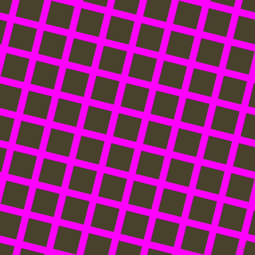 76/166 degree angle diagonal checkered chequered lines, 23 pixel line width, 78 pixel square size, Magenta and Onion plaid checkered seamless tileable