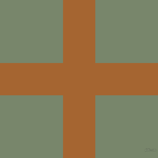 checkered chequered horizontal vertical lines, 104 pixel line width, 405 pixel square size, Mai Tai and Camouflage Green plaid checkered seamless tileable