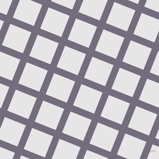 68/158 degree angle diagonal checkered chequered lines, 23 pixel line width, 77 pixel square size, Mamba and White Lilac plaid checkered seamless tileable
