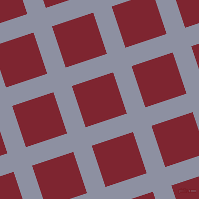 18/108 degree angle diagonal checkered chequered lines, 40 pixel lines width, 89 pixel square size, Manatee and Scarlett plaid checkered seamless tileable