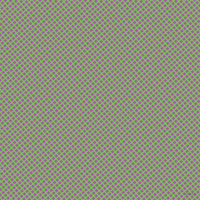 41/131 degree angle diagonal checkered chequered lines, 4 pixel lines width, 9 pixel square size, Mantis and Violet Blue plaid checkered seamless tileable
