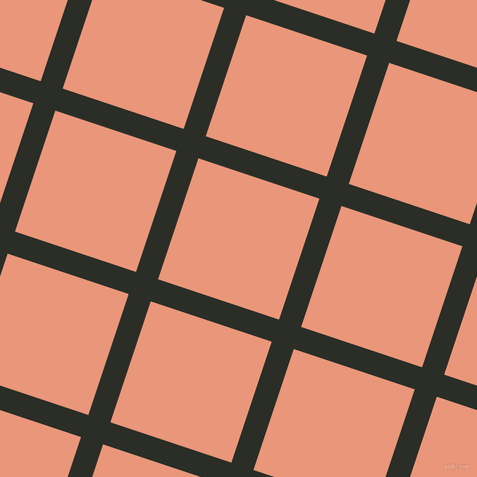 72/162 degree angle diagonal checkered chequered lines, 33 pixel lines width, 181 pixel square size, Marshland and Dark Salmon plaid checkered seamless tileable