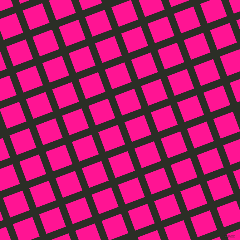 21/111 degree angle diagonal checkered chequered lines, 23 pixel lines width, 67 pixel square size, Marshland and Deep Pink plaid checkered seamless tileable