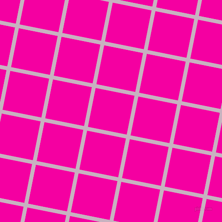 79/169 degree angle diagonal checkered chequered lines, 8 pixel line width, 81 pixel square size, Maverick and Hollywood Cerise plaid checkered seamless tileable