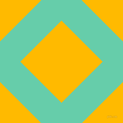 45/135 degree angle diagonal checkered chequered lines, 100 pixel lines width, 203 pixel square size, Medium Aquamarine and Selective Yellow plaid checkered seamless tileable