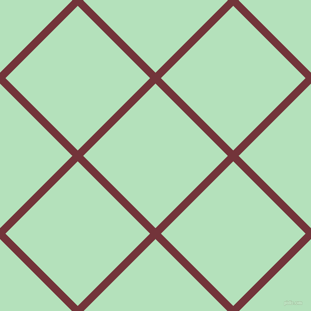 45/135 degree angle diagonal checkered chequered lines, 15 pixel lines width, 201 pixel square size, Merlot and Fringy Flower plaid checkered seamless tileable