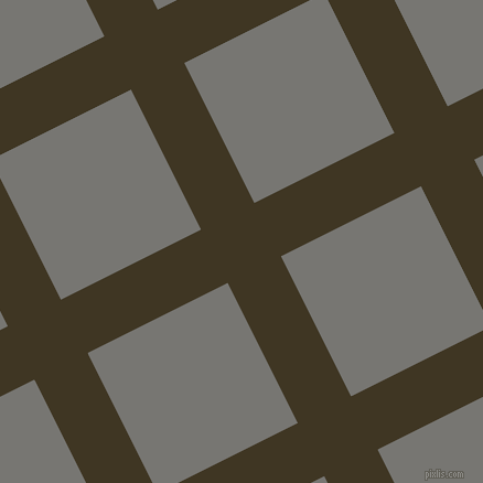 27/117 degree angle diagonal checkered chequered lines, 54 pixel lines width, 142 pixel square sizeMikado and Dove Grey plaid checkered seamless tileable