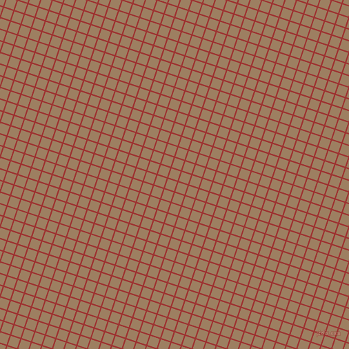 72/162 degree angle diagonal checkered chequered lines, 2 pixel line width, 14 pixel square size, Milano Red and Sorrell Brown plaid checkered seamless tileable