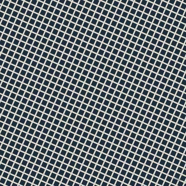 66/156 degree angle diagonal checkered chequered lines, 5 pixel lines width, 17 pixel square size, Milk White and Tangaroa plaid checkered seamless tileable