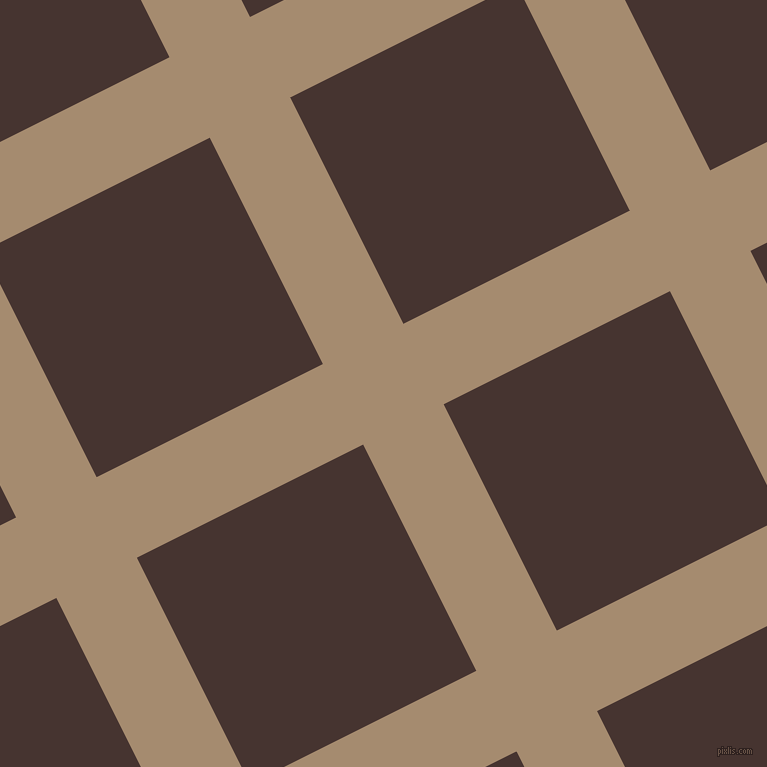 27/117 degree angle diagonal checkered chequered lines, 90 pixel lines width, 253 pixel square size, Mongoose and Cedar plaid checkered seamless tileable