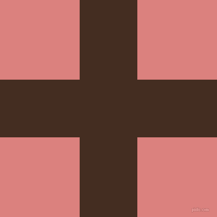 checkered chequered horizontal vertical lines, 118 pixel lines width, 326 pixel square size, Morocco Brown and Sea Pink plaid checkered seamless tileable