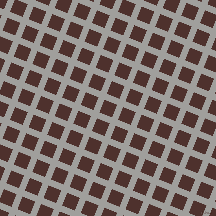 68/158 degree angle diagonal checkered chequered lines, 22 pixel lines width, 47 pixel square size, Mountain Mist and Espresso plaid checkered seamless tileable