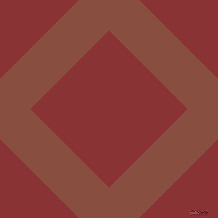45/135 degree angle diagonal checkered chequered lines, 87 pixel line width, 226 pixel square size, Mule Fawn and Old Brick plaid checkered seamless tileable