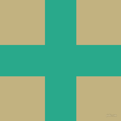 checkered chequered horizontal vertical lines, 106 pixel line width, 303 pixel square size, Niagara and Ecru plaid checkered seamless tileable