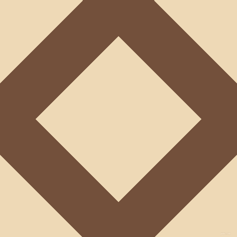 45/135 degree angle diagonal checkered chequered lines, 177 pixel line width, 413 pixel square size, Old Copper and Champagne plaid checkered seamless tileable