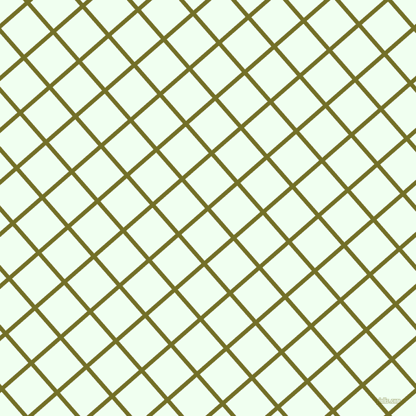 41/131 degree angle diagonal checkered chequered lines, 6 pixel line width, 51 pixel square size, Olivetone and Honeydew plaid checkered seamless tileable