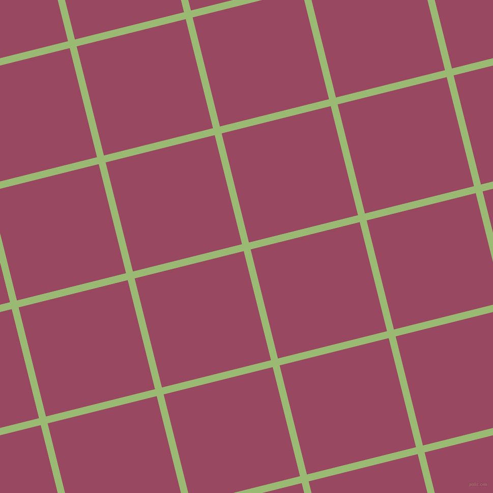 14/104 degree angle diagonal checkered chequered lines, 14 pixel line width, 221 pixel square size, Olivine and Cadillac plaid checkered seamless tileable