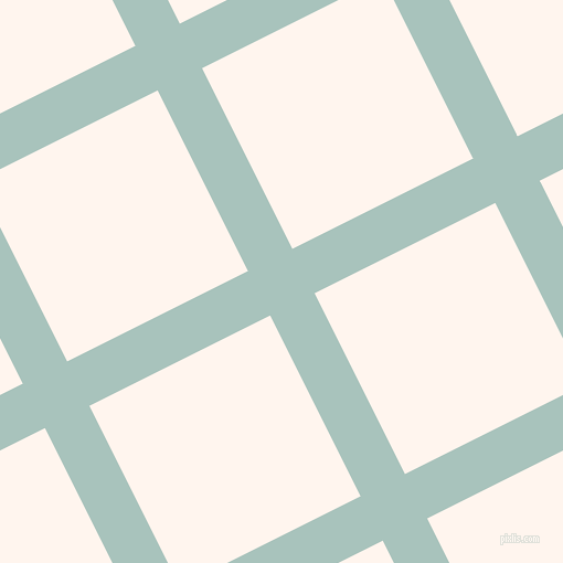 27/117 degree angle diagonal checkered chequered lines, 45 pixel lines width, 183 pixel square size, Opal and Seashell plaid checkered seamless tileable