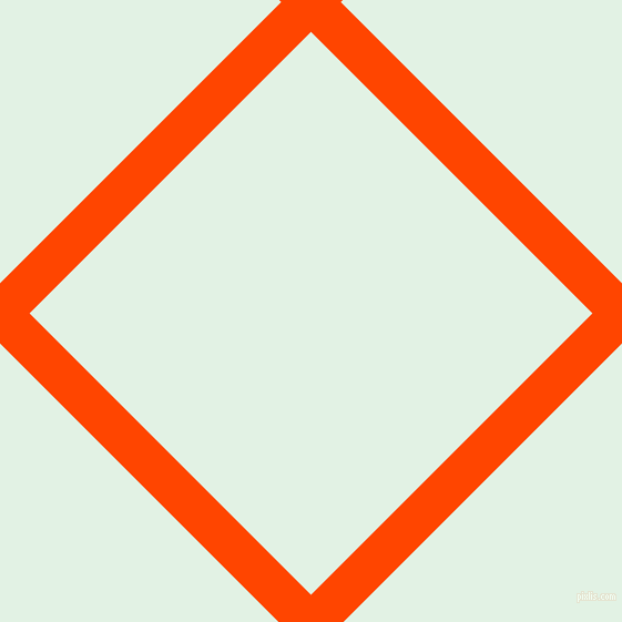 45/135 degree angle diagonal checkered chequered lines, 38 pixel line width, 359 pixel square size, Orange Red and Frosted Mint plaid checkered seamless tileable