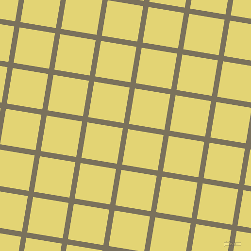 81/171 degree angle diagonal checkered chequered lines, 11 pixel line width, 74 pixel square size, Pablo and Wild Rice plaid checkered seamless tileable