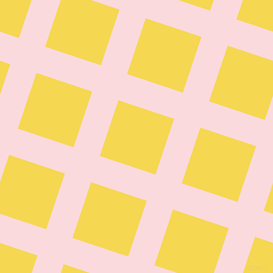 72/162 degree angle diagonal checkered chequered lines, 56 pixel line width, 119 pixel square size, Pale Pink and Energy Yellow plaid checkered seamless tileable