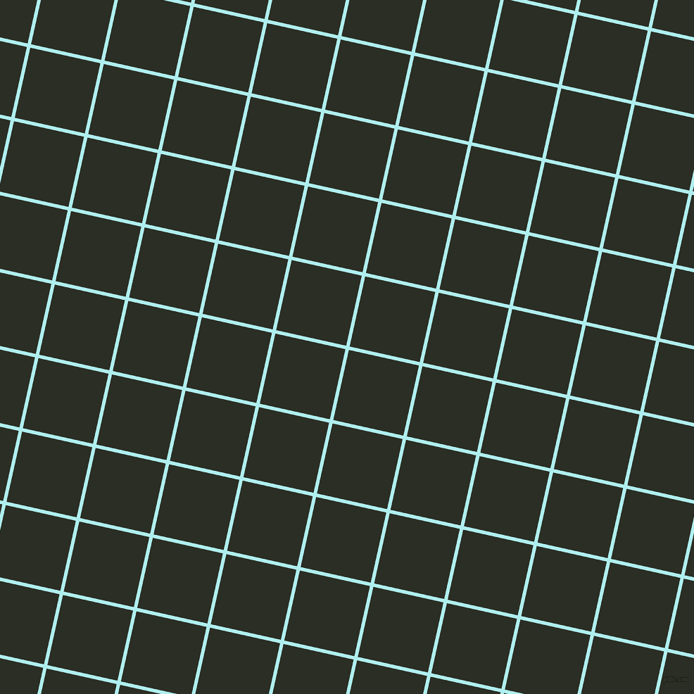 77/167 degree angle diagonal checkered chequered lines, 5 pixel lines width, 102 pixel square size, Pale Turquoise and Rangoon Green plaid checkered seamless tileable