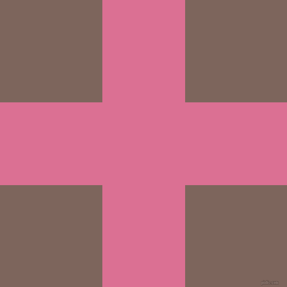 checkered chequered horizontal vertical lines, 169 pixel line width, 417 pixel square size, Pale Violet Red and Russett plaid checkered seamless tileable