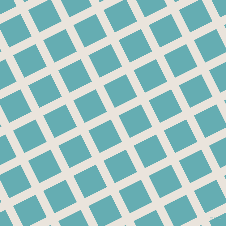 27/117 degree angle diagonal checkered chequered lines, 28 pixel lines width, 81 pixel square size, Pampas and Fountain Blue plaid checkered seamless tileable