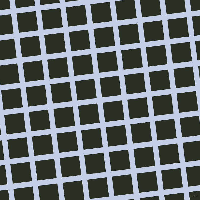 7/97 degree angle diagonal checkered chequered lines, 22 pixel line width, 79 pixel square size, Periwinkle and Pine Tree plaid checkered seamless tileable