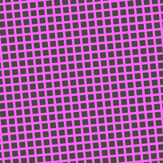 6/96 degree angle diagonal checkered chequered lines, 9 pixel lines width, 22 pixel square size, Pink Flamingo and Heavy Metal plaid checkered seamless tileable